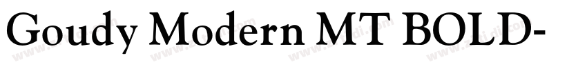 Goudy Modern MT BOLD字体转换 Goudy Modern MT BOLD字体转换